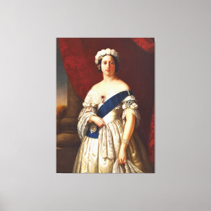 Young Queen Victoria mit Blume Tiara Portrait Leinwanddruck
