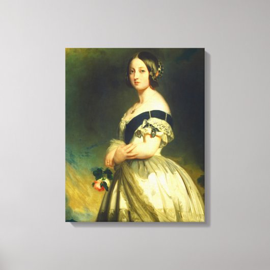 Young Queen Victoria Portrait Leinwanddruck (Vorderseite)