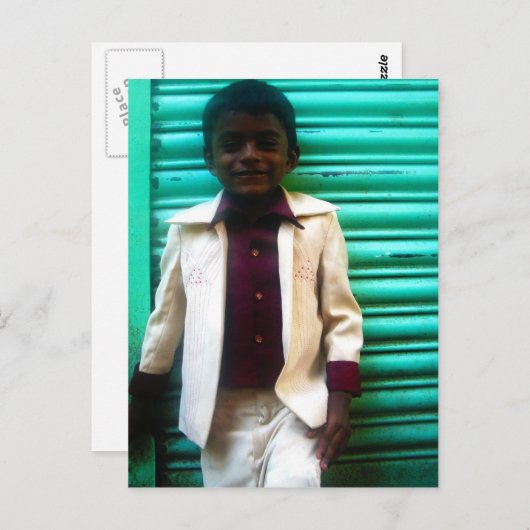 Young Rajeesh Postcard Postkarte (Vorne/Hinten)