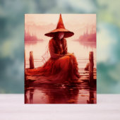 Young Red Hexen setzt auf gebrochener Pier Acrylschild (Neutral)