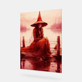 Young Red Hexen setzt auf gebrochener Pier Acrylschild (Winkel)