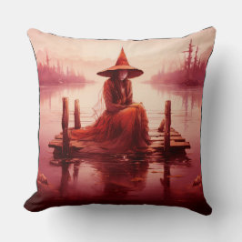 Young Red Hexen setzt auf gebrochener Pier Kissen