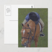 Young Rider & Pony Postkarte (Vorne/Hinten)