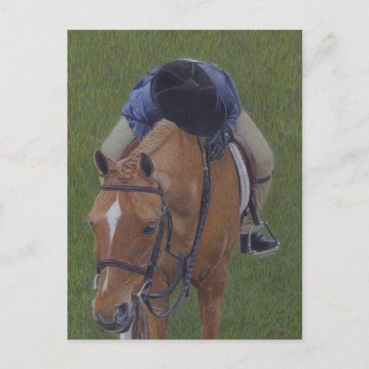Young Rider & Pony Postkarte (Vorderseite)