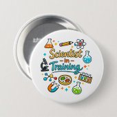 Young Scientist in Training Invitation Button (Vorne & Hinten)