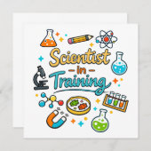 Young Scientist in Training Invitation Einladung (Vorne/Hinten)