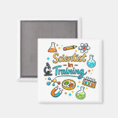 Young Scientist in Training Invitation Magnet (Vorderseite/Rückseite)