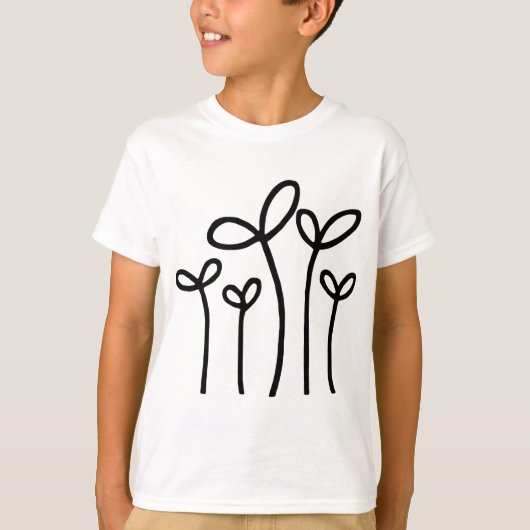 Young Shoots - Black T-Shirt (Vorderseite)