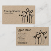 Young Shoots - (Kraft) Visitenkarte (Vorne/Hinten)