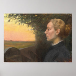 Young Skagen Girl von Ancher Poster