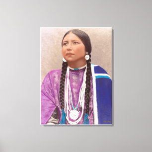 Young Southwest U.S.A. Indianerin Leinwanddruck