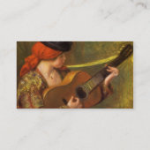 Young Spanish Woman von Pierre Auguste Renoir Visitenkarte (Rückseite)