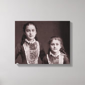 Young St. Therese von Lisieux und Schwester Celine Leinwanddruck (Vorderseite)