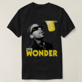 Young Stevie Wonder Retro RB Singer Tribute T-Shirt (Design vorne)
