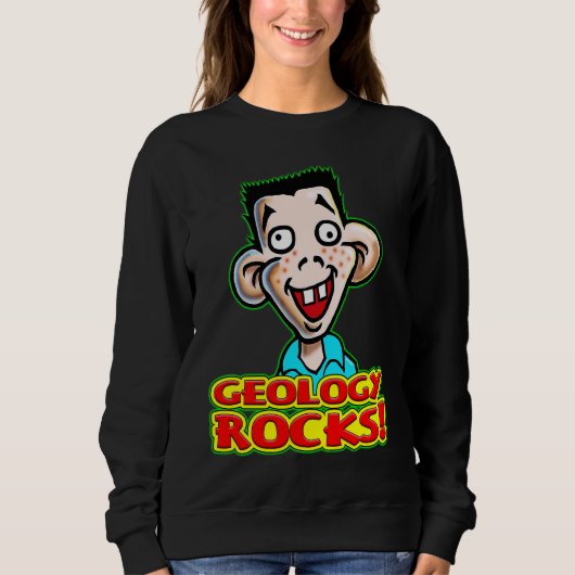Young Student Dicky Dingus Says Geology Rocks Sweatshirt (Vorderseite)