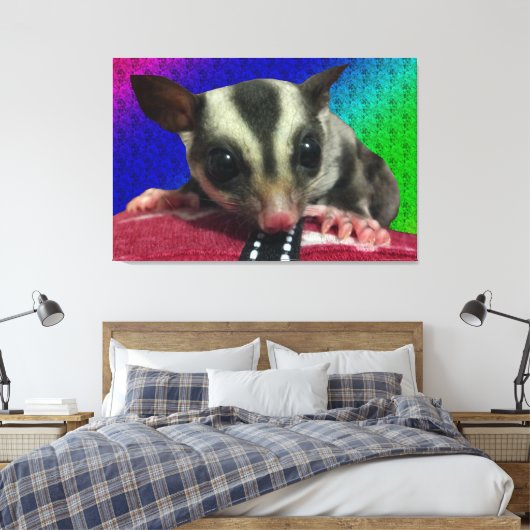 Young Sugar Glider Leinwand (Insitu (Schlafzimmer))