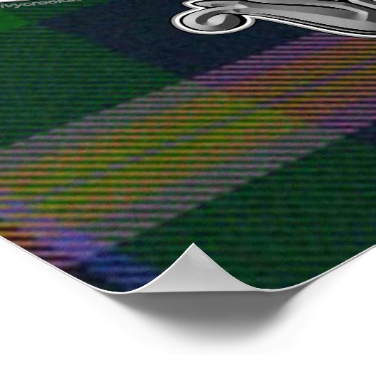 Young Tartan & Abzeichen Poster (Ecke)