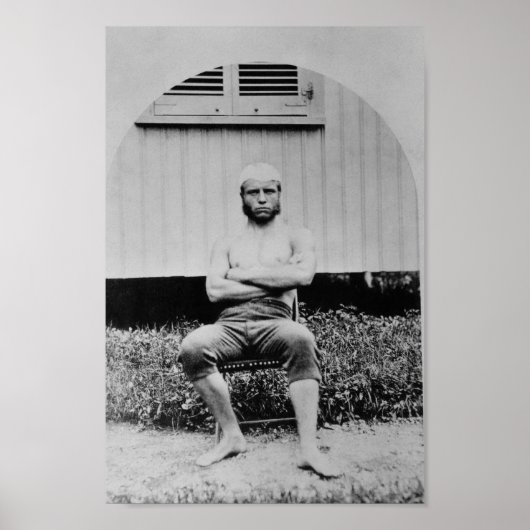 Young Teddy Roosevelt Shirtless - 1879 Poster (Vorne)