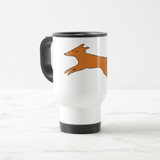 Young Teen fox Two-Tone Reisebecher (Vorderseite Links)
