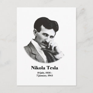 Young Tesla Postcard Postkarte