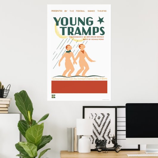 Young Tramps Dance 1936 WPA Poster (Heimbüro)