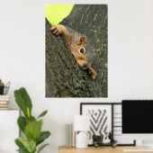 Young Tree Eichhörnchen Poster (Heimbüro)