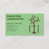 Young Tree Growing | Landflucht Visitenkarte (Vorderseite)