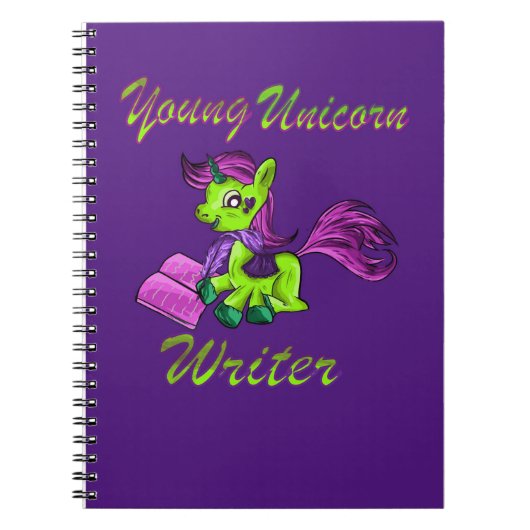 Young Unicorn Writer Notizblock (Vorderseite)