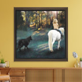 Young Ursula Stretched Canvas Print Leinwanddruck (Insitu (Wohnzimmer))