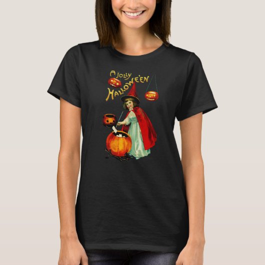 Young Vintag Happy Good Hexe T-Shirt (Vorderseite)