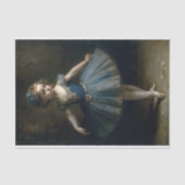 Young Vintage Ballerina in Blue Tutu Decoupage Seidenpapier (Vorderseite)