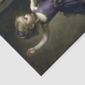 Young Vintage Ballerina in Violet Decoupage Seidenpapier (Ausschnitt)