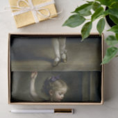 Young Vintage Ballerina in Violet Decoupage Seidenpapier (Geschenk)