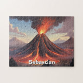 Young Volcano Scientist Personalisiert Puzzle (Horizontal)