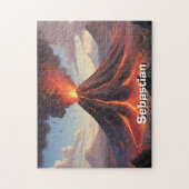 Young Volcano Scientist Personalisiert Puzzle (Vertikal)