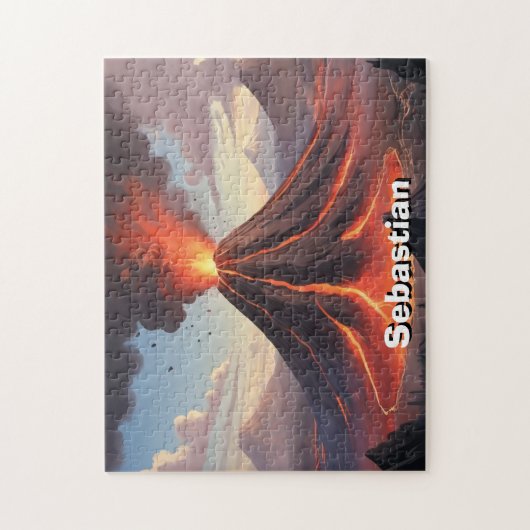 Young Volcano Scientist Personalisiert Puzzle (Vertikal)