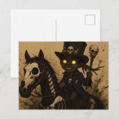 Young Voodoo Doc on Skull Horse Postkarte (Vorne/Hinten)