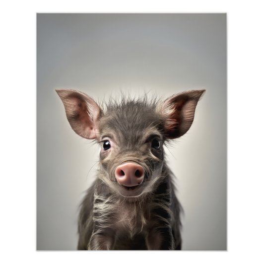 Young Warthog | Digitale Print |Baby Animal Print Fotodruck (Vorne)