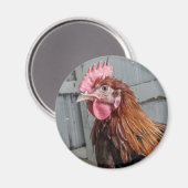 Young WelSummer Rooster Chicken Magnet (Vorderseite/Rückseite)