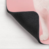 Young white cat 2 mousepad (Ecke)