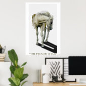 Young White Pegasus Colt Fantasy Art Poster (Heimbüro)