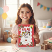 Young Wild and Eight Tiger Jungle Birthday  Einladung