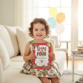 Young Wild and Four Tiger Floral Birthday Einladung