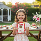 Young Wild and Six Tiger Floral Birthday Einladung