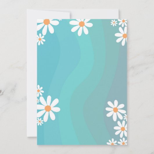 Young Wild and Three Blue Einladung (Rückseite)