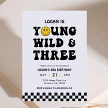 Young Wild and Three Boy 3rd Birthday Party 