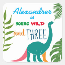 Young Wild and Three , Dinosaur 3. Geburtstag