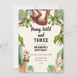 Young, wild and three einladung