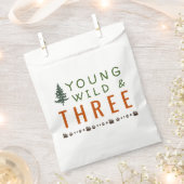 Young Wild and Three Forest Birthday Party Geschenktütchen (Ausgeschnitten)