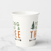 Young Wild and Three Forest Birthday Party Pappbecher (Links)